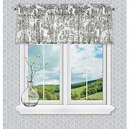 Ellis Curtain Victoria Park Toile Fabric Water Proof Room Darkening Blackout Tailored Window Valance - 70 x 12