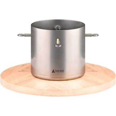 Tree Nest Moonlight Christmas Tree Stand for Real Trees, Silver. View a larger version of this product image.