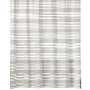 mDesign Cotton Stripe Fabric Shower Curtain