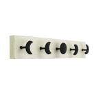 Alternate image 1 for Cheungs Kalends Black Decorative Wall Mounted Moon Phase Hook Coat Hanger -  5 Hooks