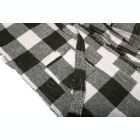 Alternate image 2 for Ninety Six Black and White Velour Fabric Bathrobe