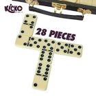 Alternate image 1 for Kicko Domino Set - Classic 28 Pieces Double Six In Durable Wooden Brown Box