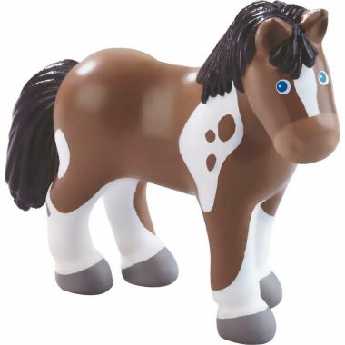 HABA Little Friends Horse Tara - 4.5" Apaloosa Farm Animal Toy Figure. View a larger version of this product image.