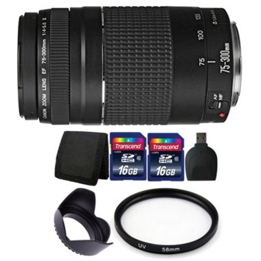Canon EF 75-300mm Autofocus Lens Bundle f/ Canon EOS Rebel T6 T6i 70D 80D Camera. View a larger version of this product image.