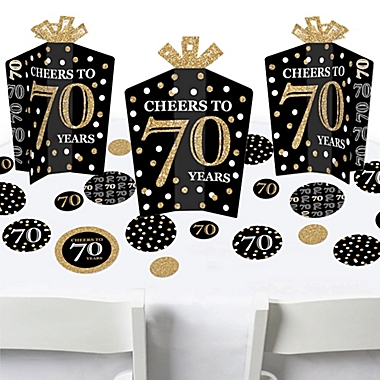 Gallantry drive Can not Big Dot of Happiness Adult 70th Birthday - Gold - Birthday Party Decor and  Confetti - Terrific Table Centerpiece Kit - Set of 30 | Bed Bath & Beyond