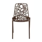 Alternate image 2 for LeisureMod Modern Devon Aluminum Chair, Set of 2 - Brown
