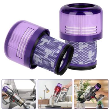Infinity Merch Replacement Filter for Dyson V11 SV14 Drive Cordless Vacuum in 2Pcs Purple, 5.12x3.54x2.68in. View a larger version of this product image.