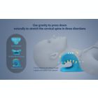 Alternate image 3 for Maison Neck and Shoulder Cervical Traction Relaxer Device, Comfortable Therapy Pillow, Posture Corrector, and Cervical Spine Alignment- Blue
