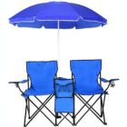 Alternate image 0 for Kitcheniva Portable Folding Picnic Double Chair with Umbrella Table