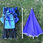 Alternate image 3 for Kitcheniva Portable Folding Picnic Double Chair with Umbrella Table