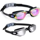 Alternate image 0 for Link Active Swim Goggle With Fast Clasp Technology UV Protection Leak & Fog Proof Wide View Adult/Youth - 2 Pack Pink Spectrum/Chrome