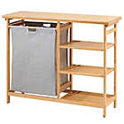 Alternate image 0 for mDesign Bamboo Freestanding Laundry Furniture Storage & Hamper - Natural Finish