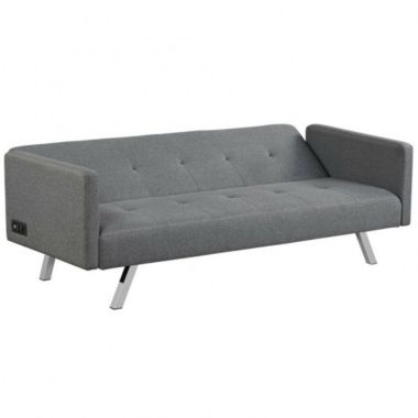 Costway Convertible Futon Sofa Bed Folding Recliner with USB Ports and Power | Bed Bath & Beyond