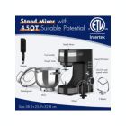 Alternate image 3 for Whall Kinfai Electric Kitchen Stand Mixer Machine with 4.5 Quart Bowl for Baking, Dough, Cooking, Black