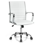 Boss Office Products White Contemporary Ergonomic Adjustable