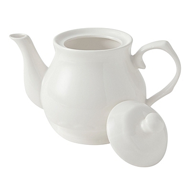 Juvale 24 oz White Porcelain Teapot,Tea Pot, Decorative China Tea Pot for 3 Cups (720 ml). View a larger version of this product image.