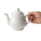 Alternate image 3 for Juvale 24 oz White Porcelain Teapot,Tea Pot, Decorative China Tea Pot for 3 Cups (720 ml)
