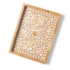 Alternate image 0 for GAURI KOHLI Jodhpur Wood Inlay Decorative Tray, 20" x 15"