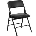 Alternate image 0 for Hodedah Home Decorative Folding Chair, packed 6 pcs per box - Black