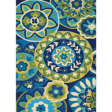 Couristan Rip Tide Area Rug, Ocean/Green ,Rectangle, 8&#39; x 11&#39;. View a larger version of this product image.