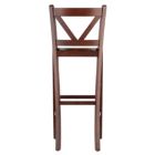 Alternate image 1 for Victor 2-Pc V-back Bar Stool Set, Walnut