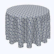Fabric Textile Products, Inc. Round Tablecloth, 100% Polyester, 70" Round, Cranes in Damask