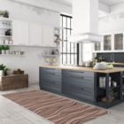 Alternate image 2 for Chaudhary Living 2' x 3' Off White and Brown Abstract Rectangular Area Throw Rug