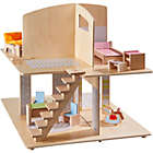 Alternate image 3 for HABA Little Friends Dollhouse City Villa with 10 Pieces of Furniture