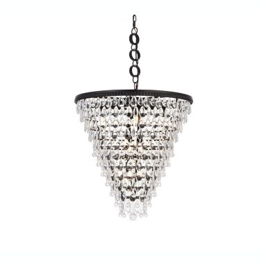 Elegant Lighting Nordic 7 lights black chandelier. View a larger version of this product image.
