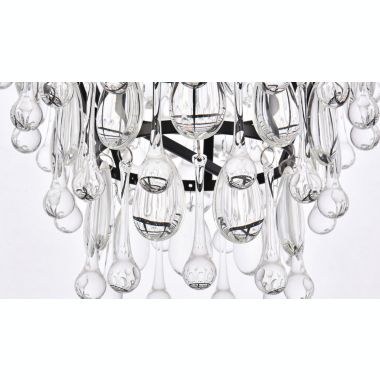 Elegant Lighting Nordic 7 lights black chandelier. View a larger version of this product image.