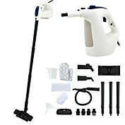 Slickblue 1400W Multipurpose Pressurized Steam Cleaner With 17 Pieces Accessories-Blue
