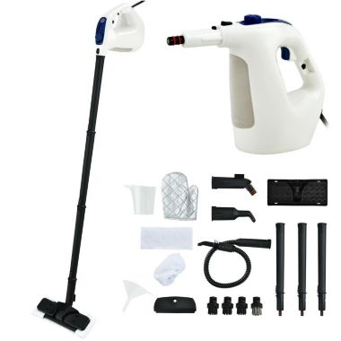 Slickblue 1400W Multipurpose Pressurized Steam Cleaner With 17 Pieces Accessories-Blue. View a larger version of this product image.