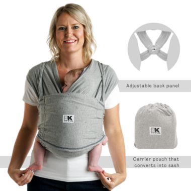 Baby K&#39;tan Pre-Wrapped Ready To Wear Baby Carrier Heather Grey XSmall. View a larger version of this product image.