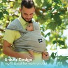 Alternate image 3 for Baby K&#39;tan Pre-Wrapped Ready To Wear Baby Carrier  Heather Grey XSmall