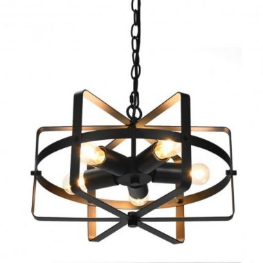 Hooya Imp.& Exp.  5-Light Metal Drum Shape Industrial Pendant Light. View a larger version of this product image.