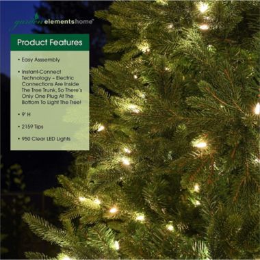 Garden Elements 9' North Star Christmas Tree- 950 LED Lights. View a larger version of this product image.