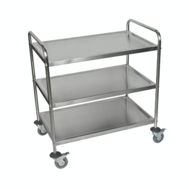 Luxor ST-3 - 37"H Large Stainless Steel Cart - 3 Shelves. View a larger version of this product image.