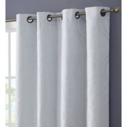 THD Sophia 100% Full Complete Blackout Heavy Thermal Insulated Energy Saving Heat/Cold Blocking Grommet Curtain Drapery Panels for Bedroom & Living Room, Set of 2