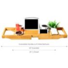 Alternate image 2 for ToiletTree Products Bamboo Caddy with Extending Sides & Adjustable Book Holder