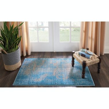 Nourison Karma KRM01 Blue Area Rug 2'2" x 3'9". View a larger version of this product image.
