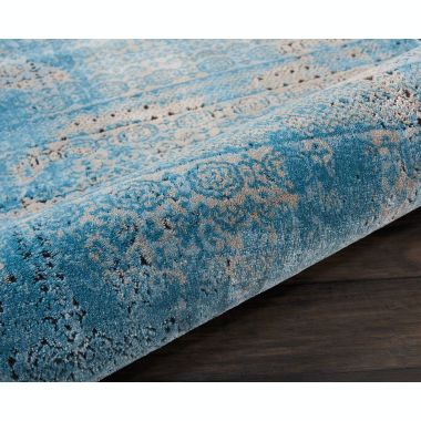 Nourison Karma KRM01 Blue Area Rug 2'2" x 3'9". View a larger version of this product image.