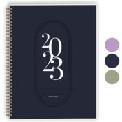 Rileys 2023 Weekly Planner - Annual Weekly & Monthly Agenda Planner, Jan - Dec 2022, Flexible Cover, Notes Pages, Twin-Wire Binding (8.5 x 11-Inches, Blue)