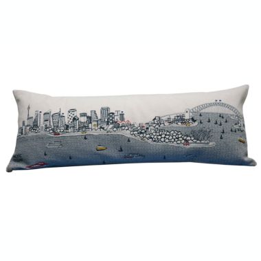 Beyond Cushions Sydney Queen Day Embroidered Skyline Pillow. View a larger version of this product image.