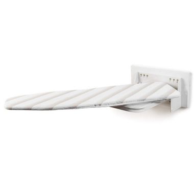 Stock Preferred Wall-Mounted Ironing Board W/ Cover in White. View a larger version of this product image.