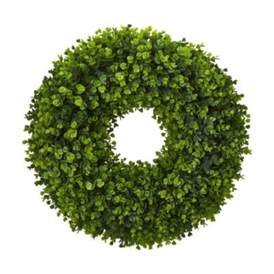 Nearly Natural Home Decorative Nearly Natural 25" Eucalyptus Artificial Wreath