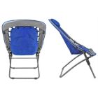 Alternate image 3 for Zenithen Foldable Rectangular Air Mesh Outdoor Bungee Chair, Blue/Gray Pack of 1