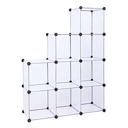 Inq Boutique Cube Storage 9-Cube Closet Organizer Storage Shelves Cubes Organizer DIY Closet Cabinet white RT