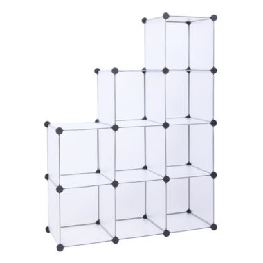 Inq Boutique Cube Storage 9-Cube Closet Organizer Storage Shelves Cubes Organizer DIY Closet Cabinet white RT. View a larger version of this product image.