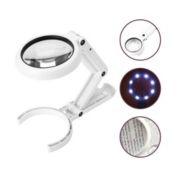 Kitcheniva 5 / 11-Times Magnifying Glass Stand Foldable Dimmable Magnifier