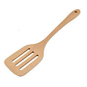 Unique Bargains Wooden Hollow Design Cooking Ware Frying Turner Spatula Wood Color, 12.1" x 3" x 0.3"(L*Max.W*T), Heat Resistant Essentials Wood Slotted Spatula,